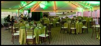 socially distant event - tent party with large screen Tv's, LED lighting, Bose sound system