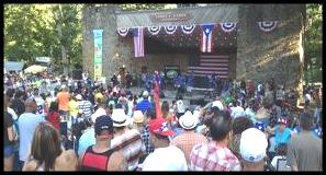 Meriden hubbard Park Puerto Rican Festival stage and audience