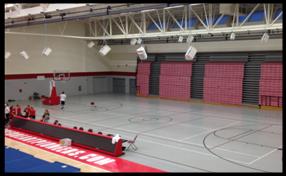 Sacred Heart University—Pitt Center Field House—
Reposition and upgrade sound system speakers SHU